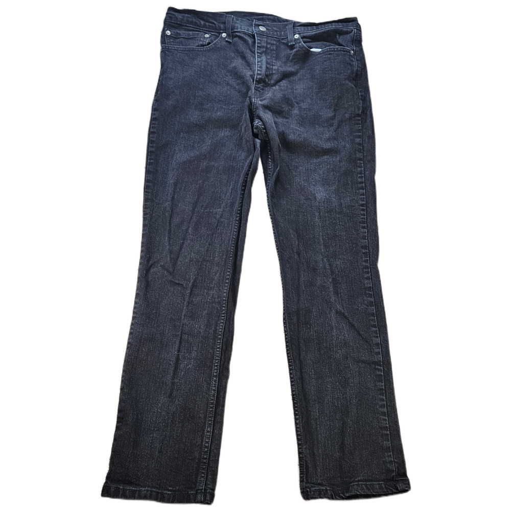 Levi's 505 Pants Men’s W36 L32 Black Denim Regular Fit Stretch Jeans